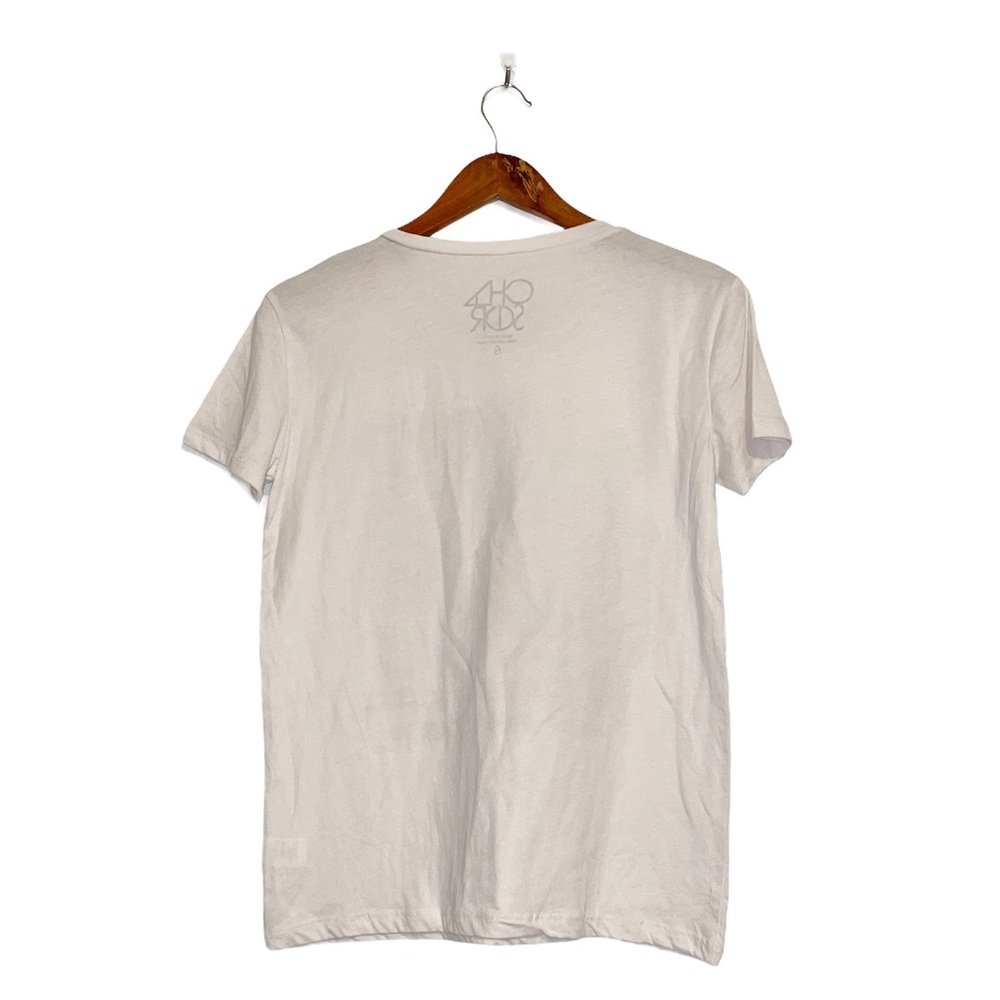 NWT CHASER Live It Up Ringer Tee In Vintage White - Picture 6 of 7